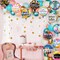 36PCS Happy Birthday Foil Balloons, 18" Round Mylar Foil Helium Balloon Floating Inflatable Birthday Balloons